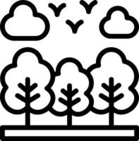 Wald-Vektor-Icon-Design vektor