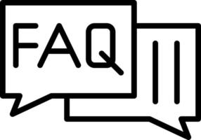 FAQ-Vektor-Icon-Design vektor