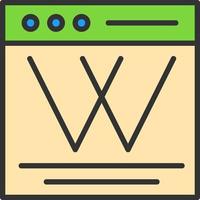 wiki vektor ikon design