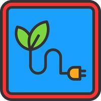 nachhaltiges Energie-Vektor-Icon-Design vektor