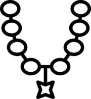 Halskette-Vektor-Icon-Design vektor