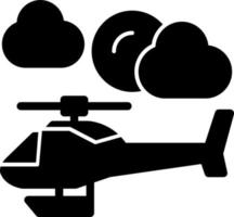 Hubschrauber-Vektor-Icon-Design vektor