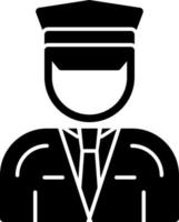 Pilot-Vektor-Icon-Design vektor