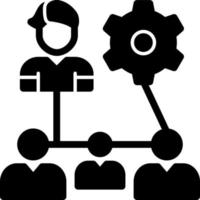 Organisationsstruktur-Vektor-Icon-Design vektor