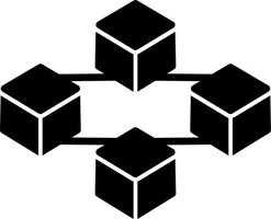 Blockchain-Vektor-Icon-Design vektor