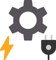 Power- und Energie-Vektor-Icon-Design vektor