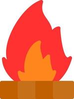 Lagerfeuer-Vektor-Icon-Design vektor