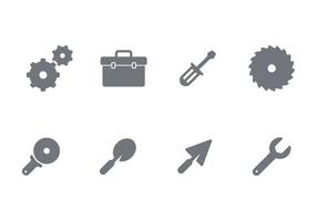 Hantverk Supply Icon Set vektor