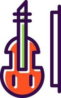 Violine-Vektor-Icon-Design vektor