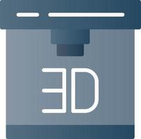 3D-Drucker-Vektor-Icon-Design vektor