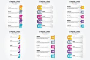 flaches Designset der Vektorillustrations-Infografiken für Werbebroschürenflieger und -zeitschrift vektor