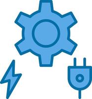 Power- und Energie-Vektor-Icon-Design vektor