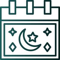 ramadan kalender vektor ikon design