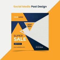 Winter-Super-Best-Sale-Social-Media-Post-Design vektor