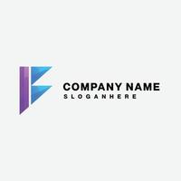 firmenname logo design farbverlauf bunt vektor