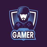 Gamer-Logo, Gaming-Logo-Vektorillustration vektor