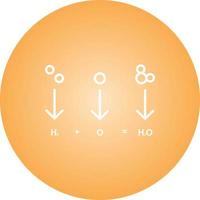 Einzigartiges Vektorliniensymbol für chemische Formeln vektor