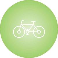 einzigartiges Symbol für die Fahrradvektorlinie vektor