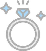 Ring-Vektor-Icon-Design vektor