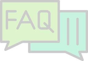 FAQ-Vektor-Icon-Design vektor