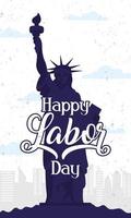 glad usa labor day firande vektor