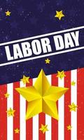 glad usa labor day firande vektor