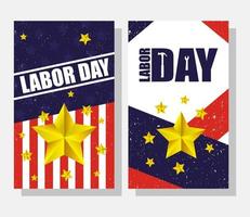 Happy USA Labor Day Feier gesetzt vektor