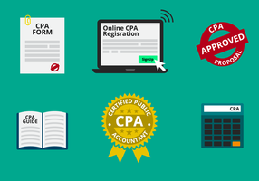 CPA eller Certified Public Accountant Vector