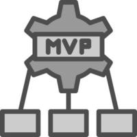 mvp vektor ikon design