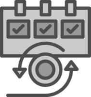 tägliches Scrum-Vektor-Icon-Design vektor