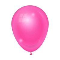 rosa ballong illustration på isolerat bakgrund vektor