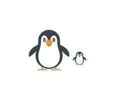 Pinguin auf weißem Hintergrund vektor