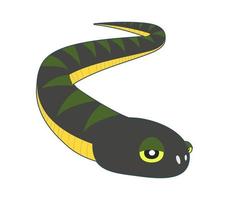 Schlange in Form einer Schlange vektor
