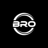 bro-brief-logo-design in der illustration. Vektorlogo, Kalligrafie-Designs für Logo, Poster, Einladung usw. vektor