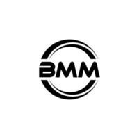 BMM-Brief-Logo-Design in Abbildung. Vektorlogo, Kalligrafie-Designs für Logo, Poster, Einladung usw. vektor