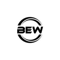 bew-Brief-Logo-Design in Abbildung. Vektorlogo, Kalligrafie-Designs für Logo, Poster, Einladung usw. vektor