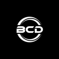 bcd brev logotyp design i illustration. vektor logotyp, kalligrafi mönster för logotyp, affisch, inbjudan, etc.