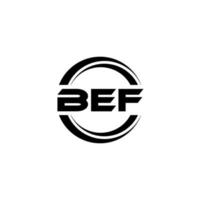 bef-Brief-Logo-Design in Abbildung. Vektorlogo, Kalligrafie-Designs für Logo, Poster, Einladung usw. vektor