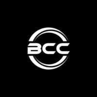 bcc brev logotyp design i illustration. vektor logotyp, kalligrafi mönster för logotyp, affisch, inbjudan, etc.