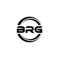 brg brev logotyp design i illustration. vektor logotyp, kalligrafi mönster för logotyp, affisch, inbjudan, etc.