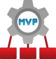 mvp-Vektor-Icon-Design vektor