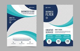 flache Business-Flyer-Vorlage vektor