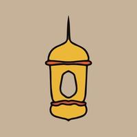 ramadan kareem gräns, islamic konst stil bakgrund. ramadan mubarak symbol, gyllene hängande lykta, arabicum lampa, vektor konst och illustration