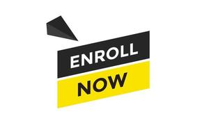 prienroll now button Web-Banner-Vorlagen. Vektorillustrationnt vektor