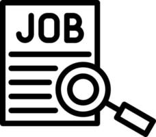 Jobsuche Vektor-Icon-Design vektor