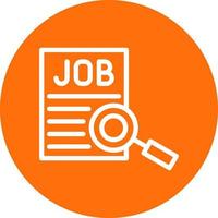 Jobsuche Vektor-Icon-Design vektor