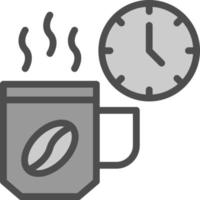 Kaffeepause-Vektor-Icon-Design vektor