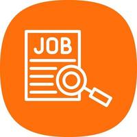 Jobsuche Vektor-Icon-Design vektor