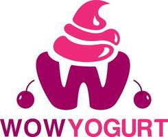 Joghurt-Logo, Eiscreme-Logo vektor
