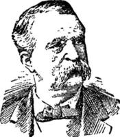 James b. vävare, årgång illustration vektor